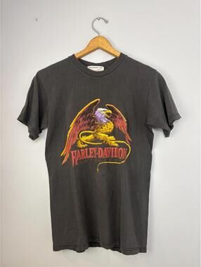 Vintage Harley Davidson 100% Cotton Griffin Las Vegas Graphic T-shirt Medium